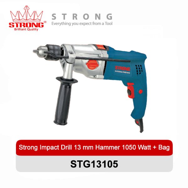 Strong Impact Drill 13 mm 1050 Watt 2 Speed Model STG13105